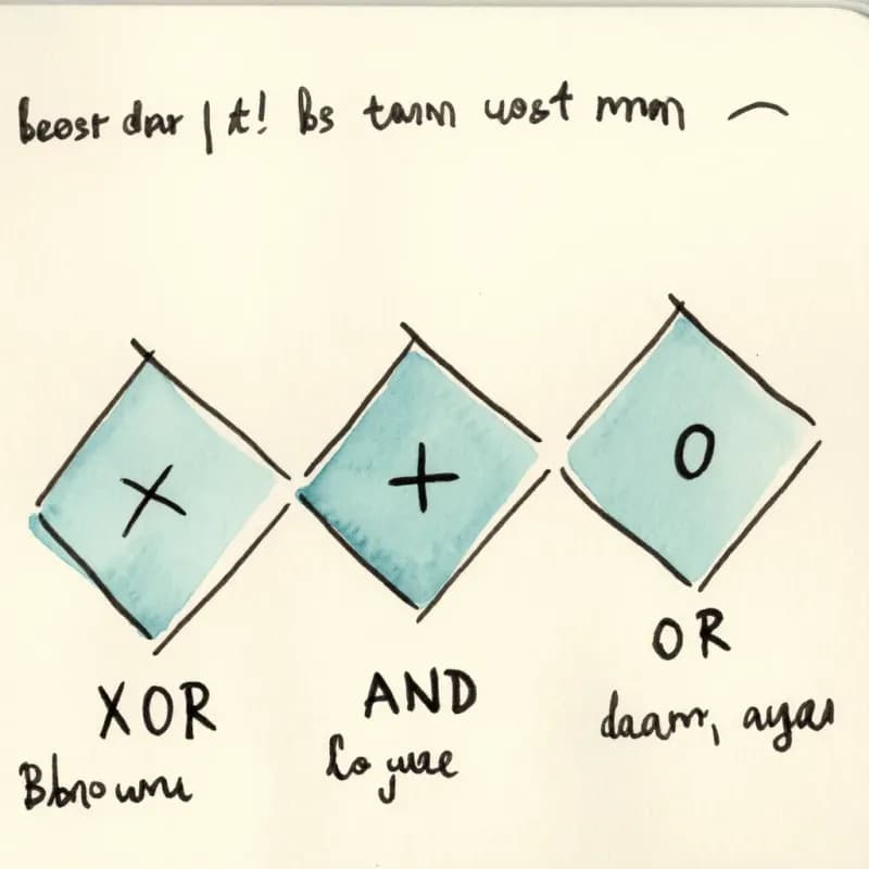 Three BPMN gateway diamonds with center symbols X, +, O labelled XOR, AND, OR