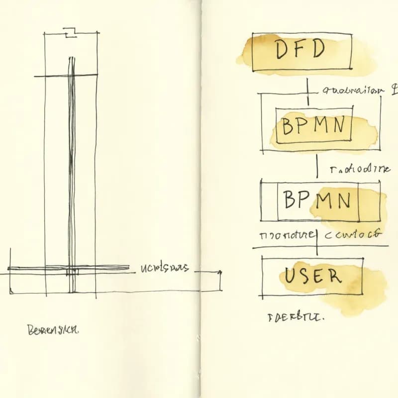 Generalist flow diagram on left and three smaller specialist diagrams on right