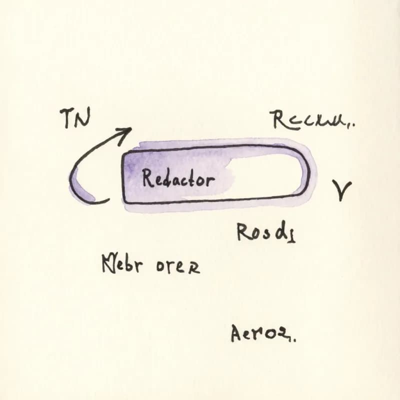 Reactor rectangle with a curved feedback loop arrow from output back to input